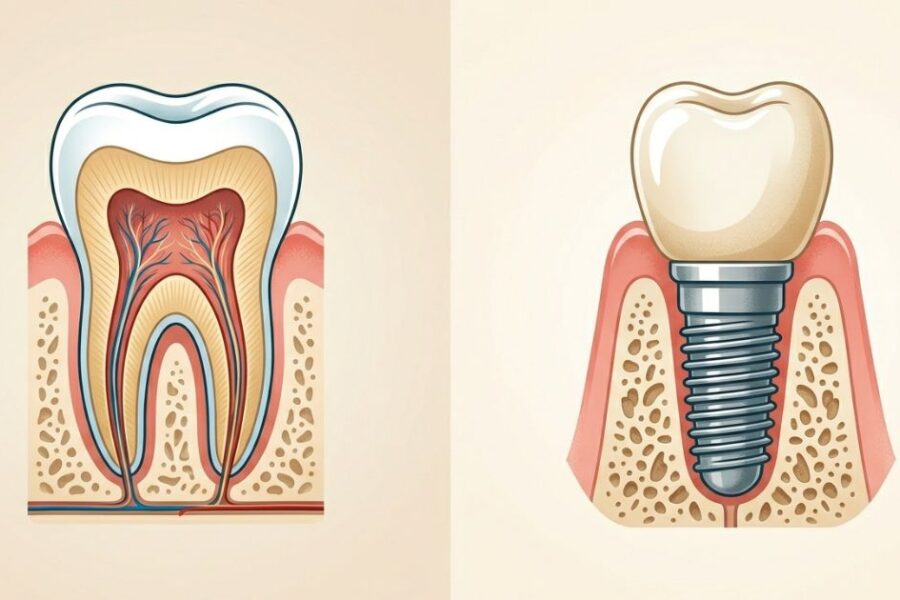 endodoncia vs. extracción e implante